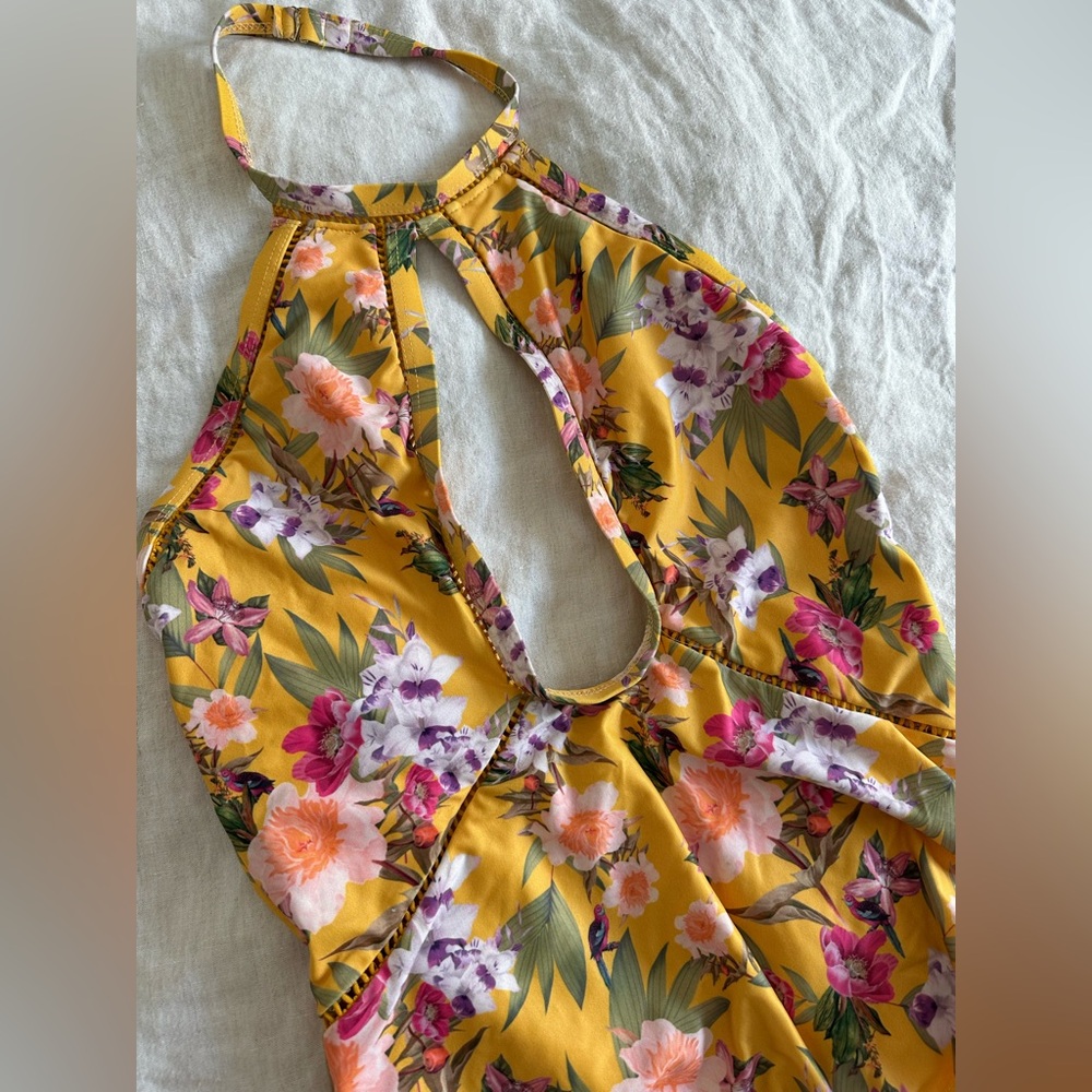 Beach Riot Yellow Floral One Piece - Picture 6 of 7